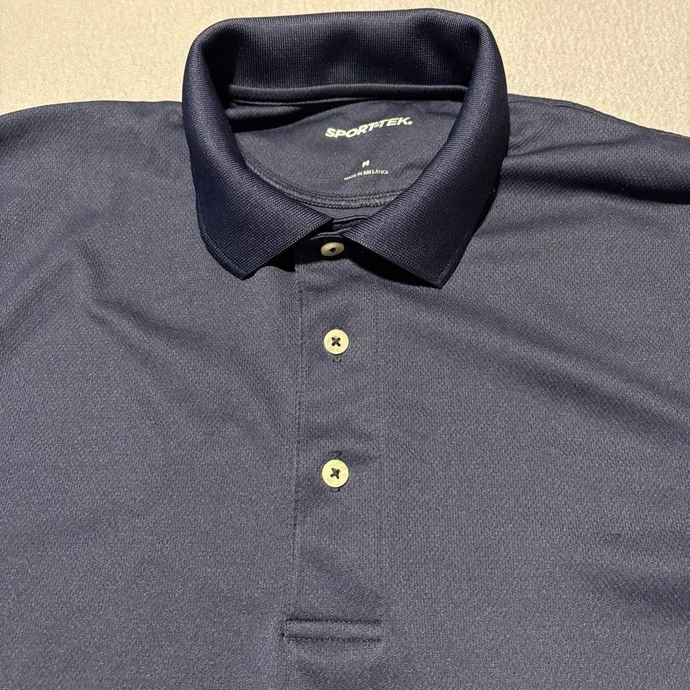 Sport-Tek® Dri-Mesh® Polo Mens Navy Blue M Performance Golf Cool Dry Lot Of 3‎